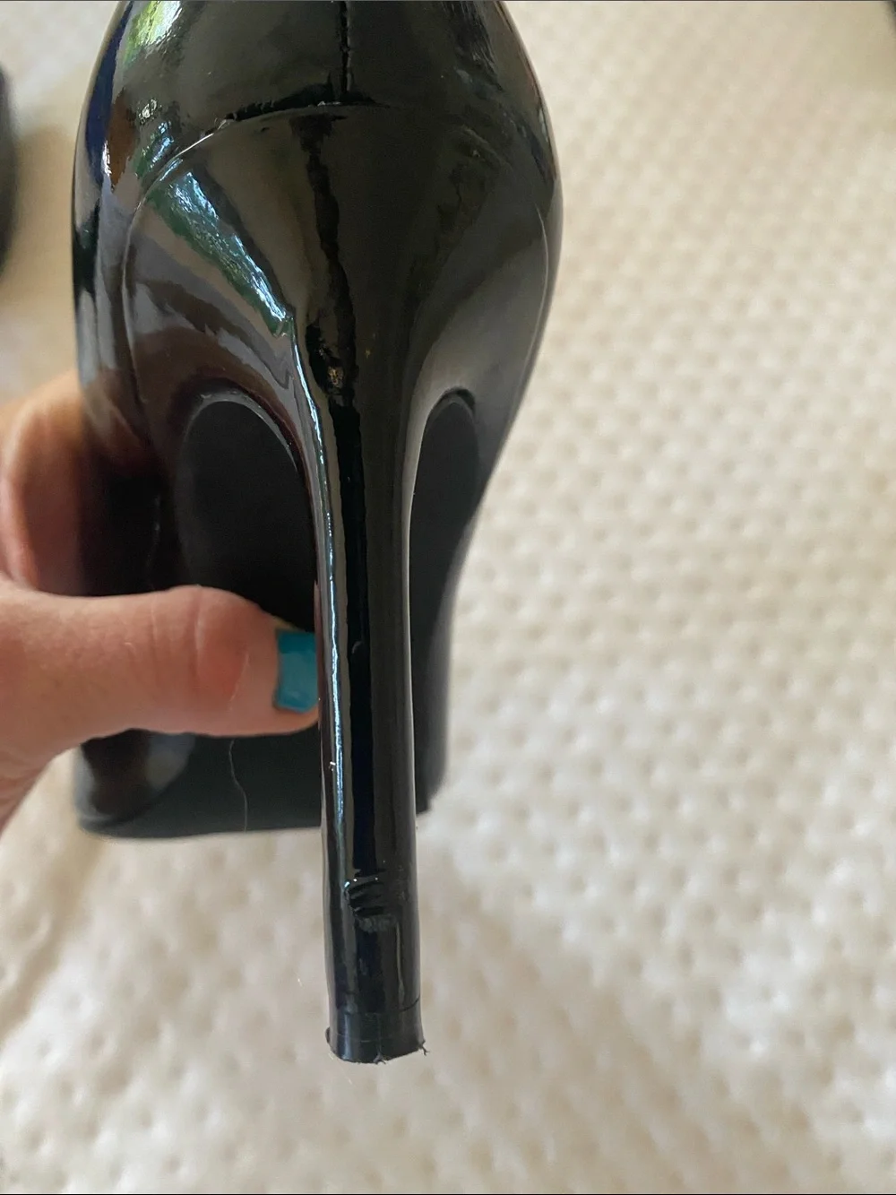 Stuart Weitzman Black Patent Pointed-Toe Pumps